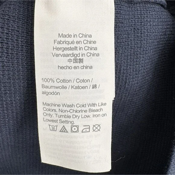 NWT J.Crew Men's Milano-Stitch Striped Sleeve Ski Sweater S Navy Red Yellow - Picture 6 of 10